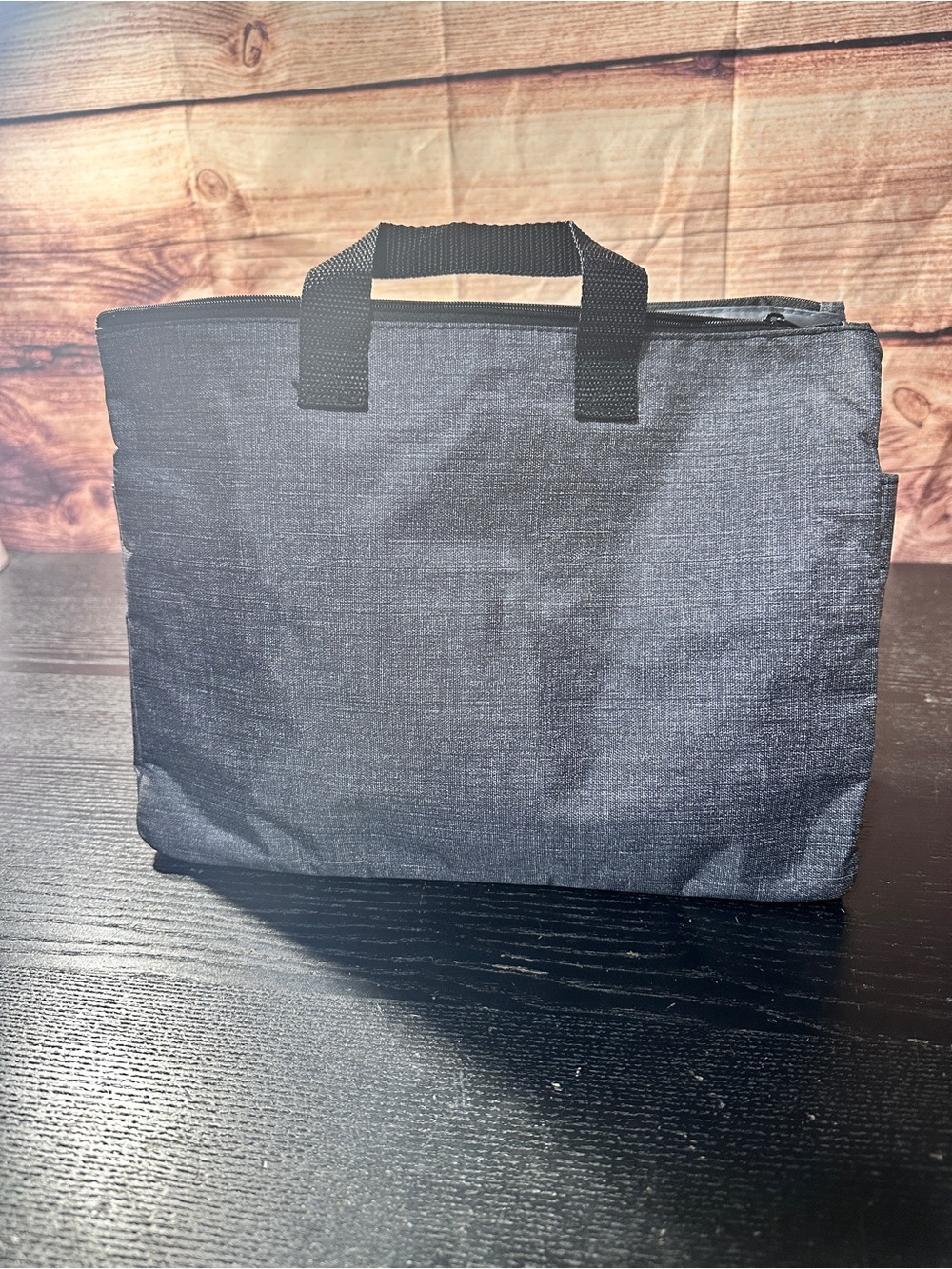 Thirty One Super Swap-it Pocket Charcoal Crosshatch Purse Insert